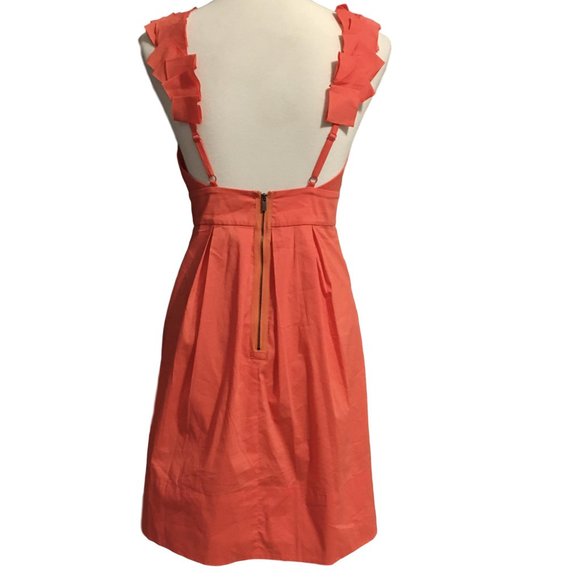 BCBG MaxAzria “Kerry” Coral Sun Dress - Size 4 - Picture 3 of 6
